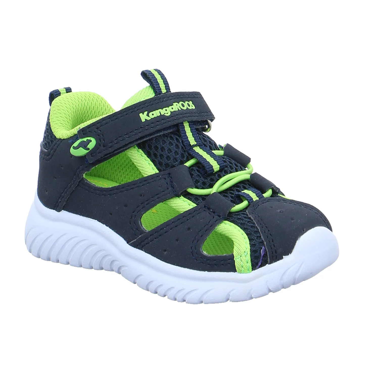 KANGAROOS Baby-Sommer-Bottine Blau Lederimitat  wasserfest