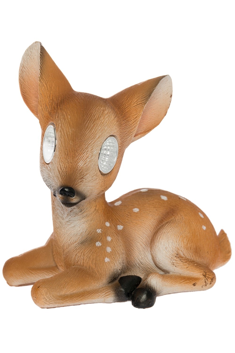 Deko-Bambi braun - mit Solarbeleuchtung