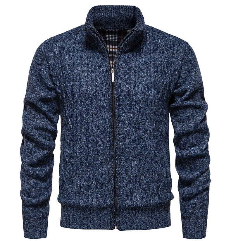 Ninine - Effen vest met hoge hals en rits