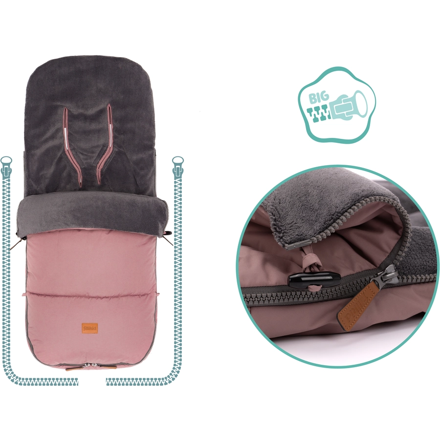 fillikid Winterfußsack Kinley rosé