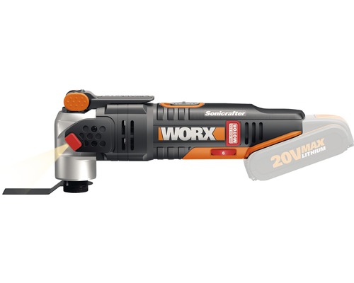 WORX Nitro 20V Sonicrafter WX693.9 snoerloze multitool, borstelloze motor + GRATIS bonusartikel 20V accu WA3644 (4,0Ah)