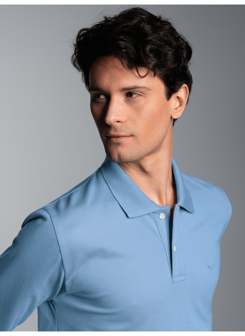 Trigema Poloshirt »TRIGEMA Langarm Poloshirt mit Armbündchen«, 1 Stk.