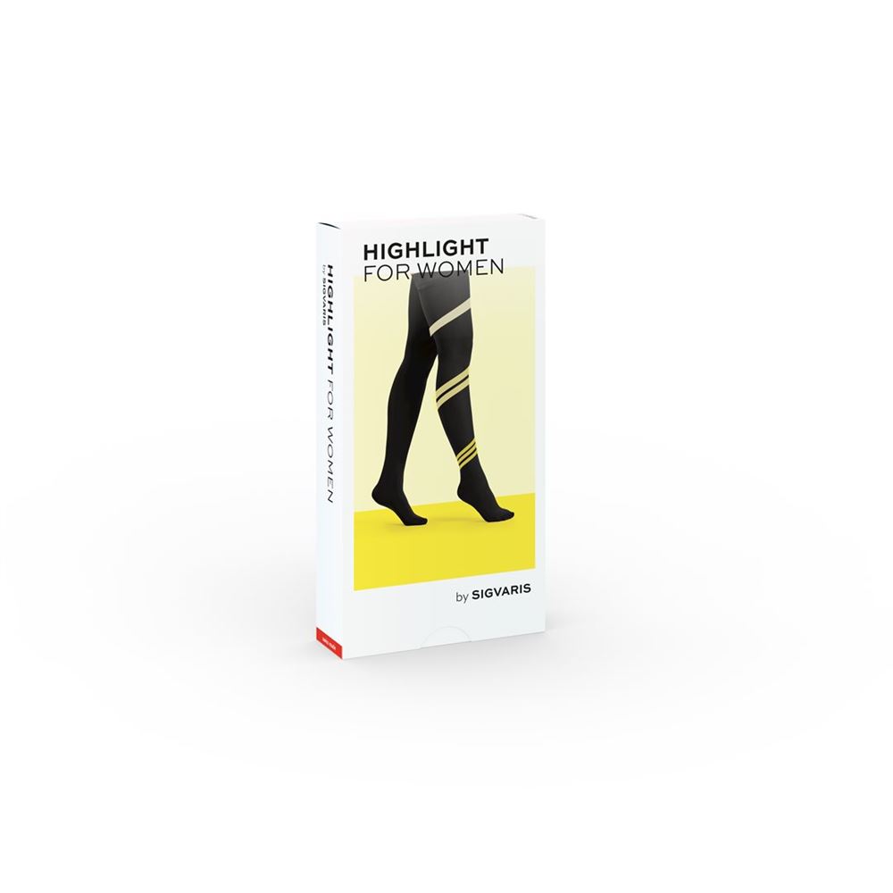 SIGVARIS Highlight Women A-T<br>1 Stück, XL, normal geschlossen black