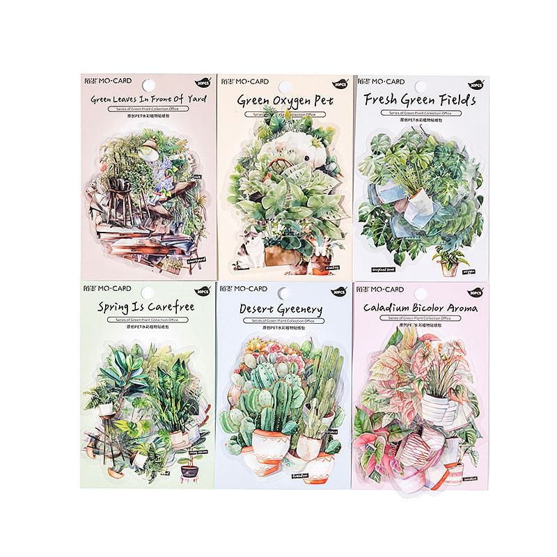 Milena - Plant PET-sticker (verschillende ontwerpen)