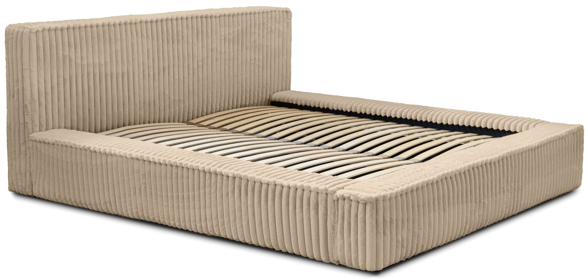 Trae Mobler Melody 140 x 200 cm Gestoffeerd Bed Beige