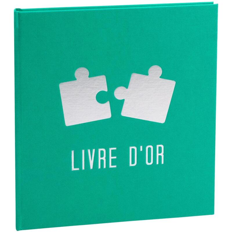 Livre d'or 140 pages 21x19cm PUZZLE - Visuels assortis
