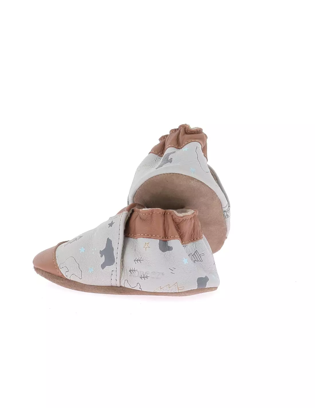 ROBEEZ WINTERING BEAR - Pantoufles & chaussons Grisclaircamel