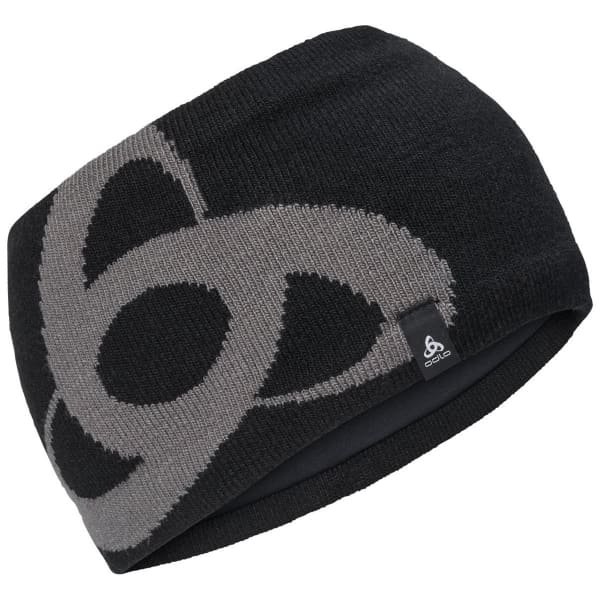 Bandeau ski de fond ODLO BANDEAU CERAMIWARM MID GAGE BLACK - ODLO STEEL GREY