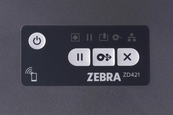 Zebra ZD421d - Etiketprinter - direkte termisk - Rulle (10,8 cm) - 300 dpi - op til 102 mm/sek. - USB 2.0, USB vært - grå