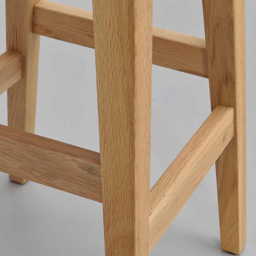 Houten barkruk Austin - zithoogte 65 cm Austin houten barkruk naturel- 65 cm