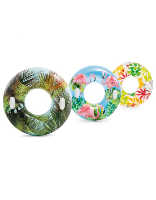 Intex Zwemband Tropical Met Handvatten - Luchtbedden - Ø97 cm Multi-Color Assorti