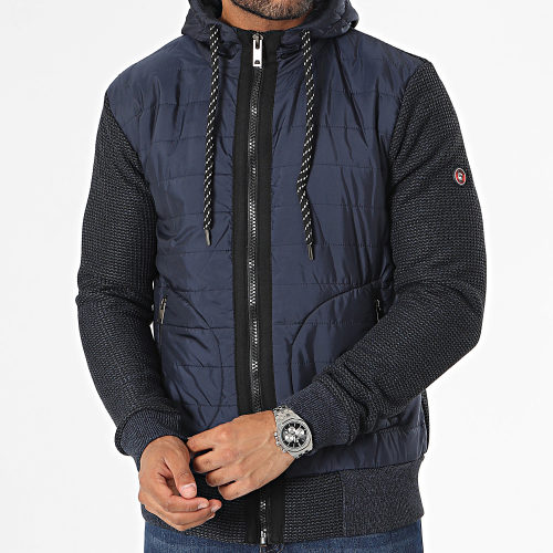 Veste Zippée Bleu Marine