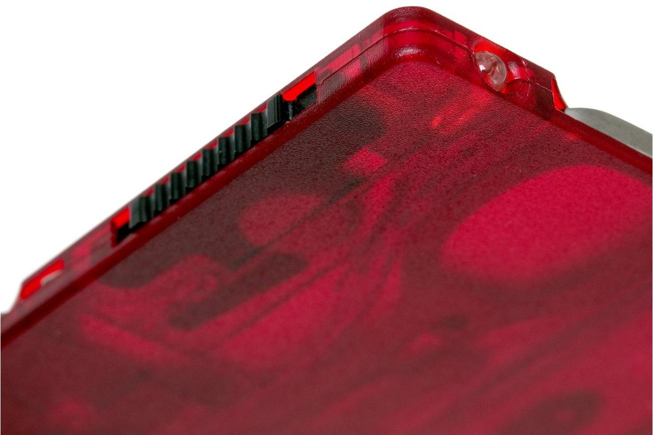 Victorinox SwissCard Lite transparant rood 0.7300.T