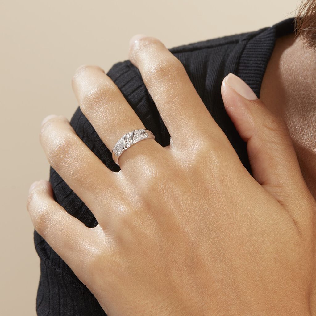 Bague Rosaleen Blanc Diamant Blanc Diamant