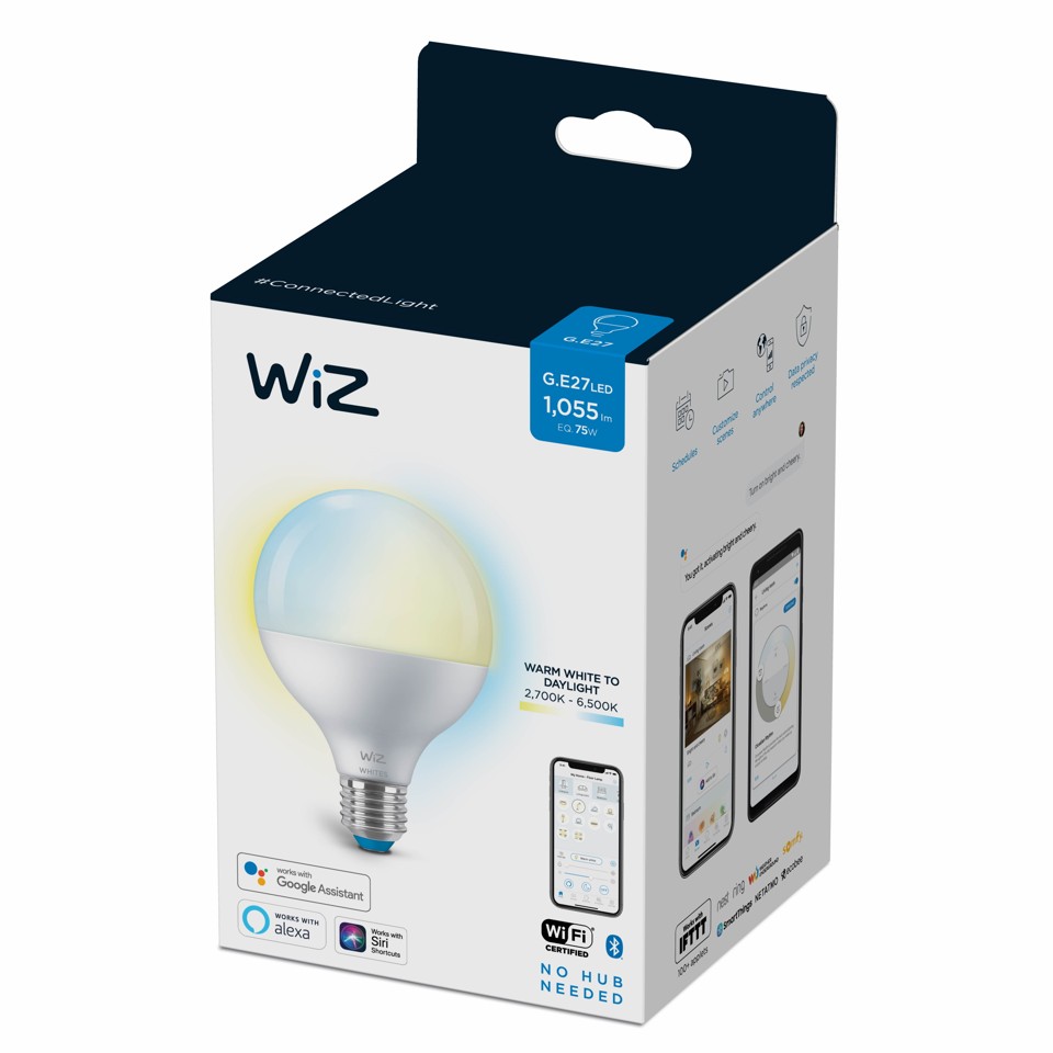 WiZ - G95 Globe E27 Justerbar hvid