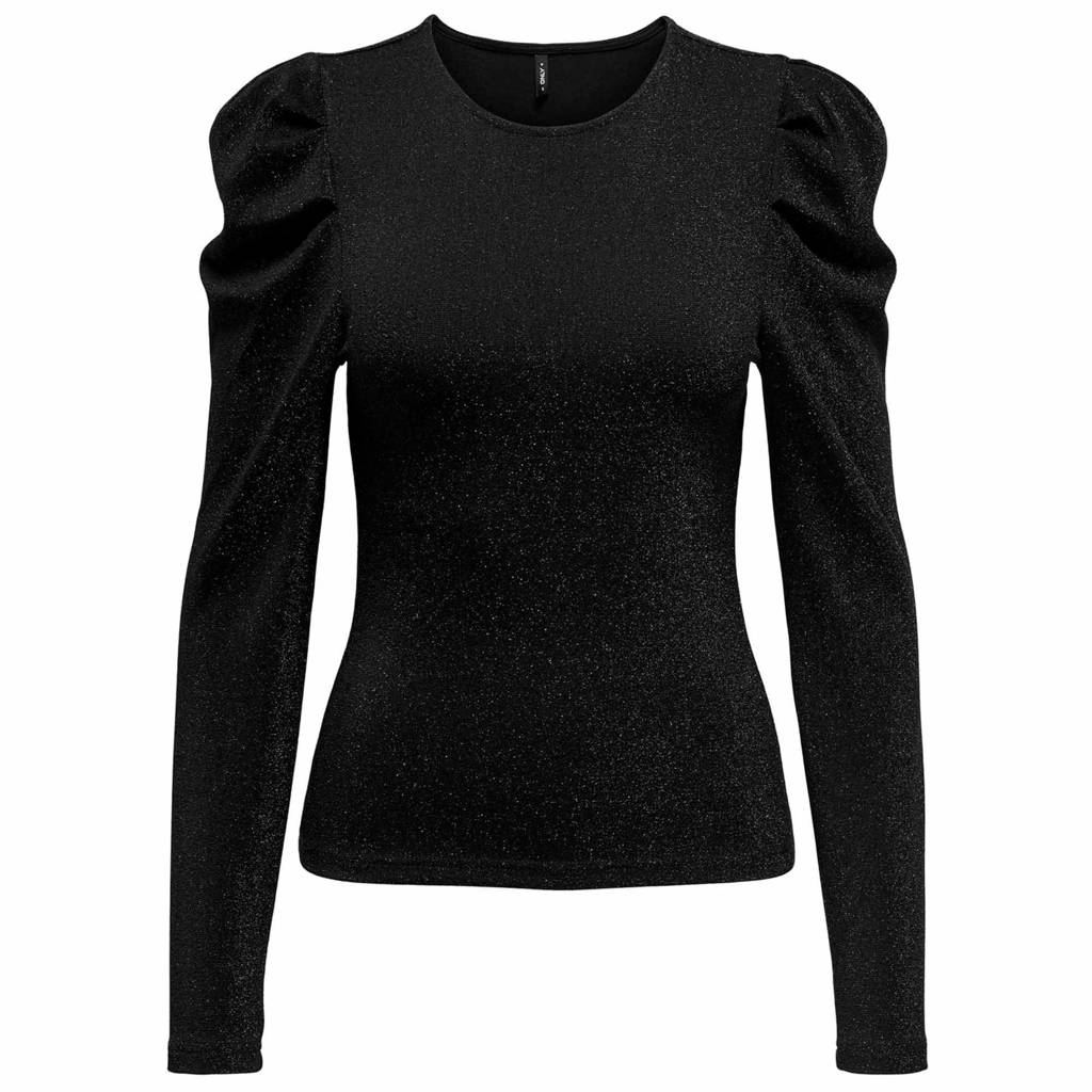 ONLY MATERNITY zwangerschapstop met glitters OLMRICHzwart