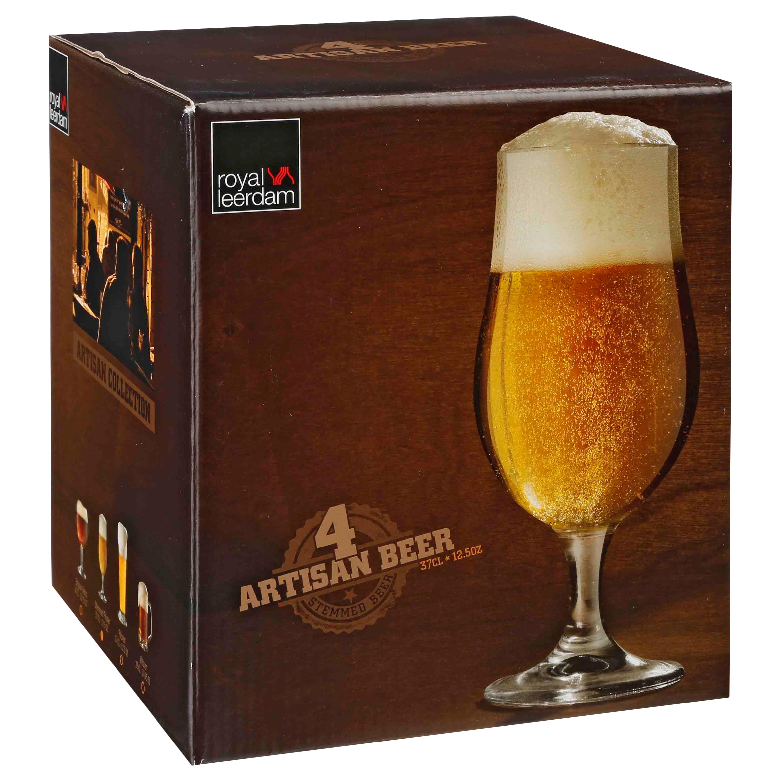 VERRE A BIERE X4 SUR PIED