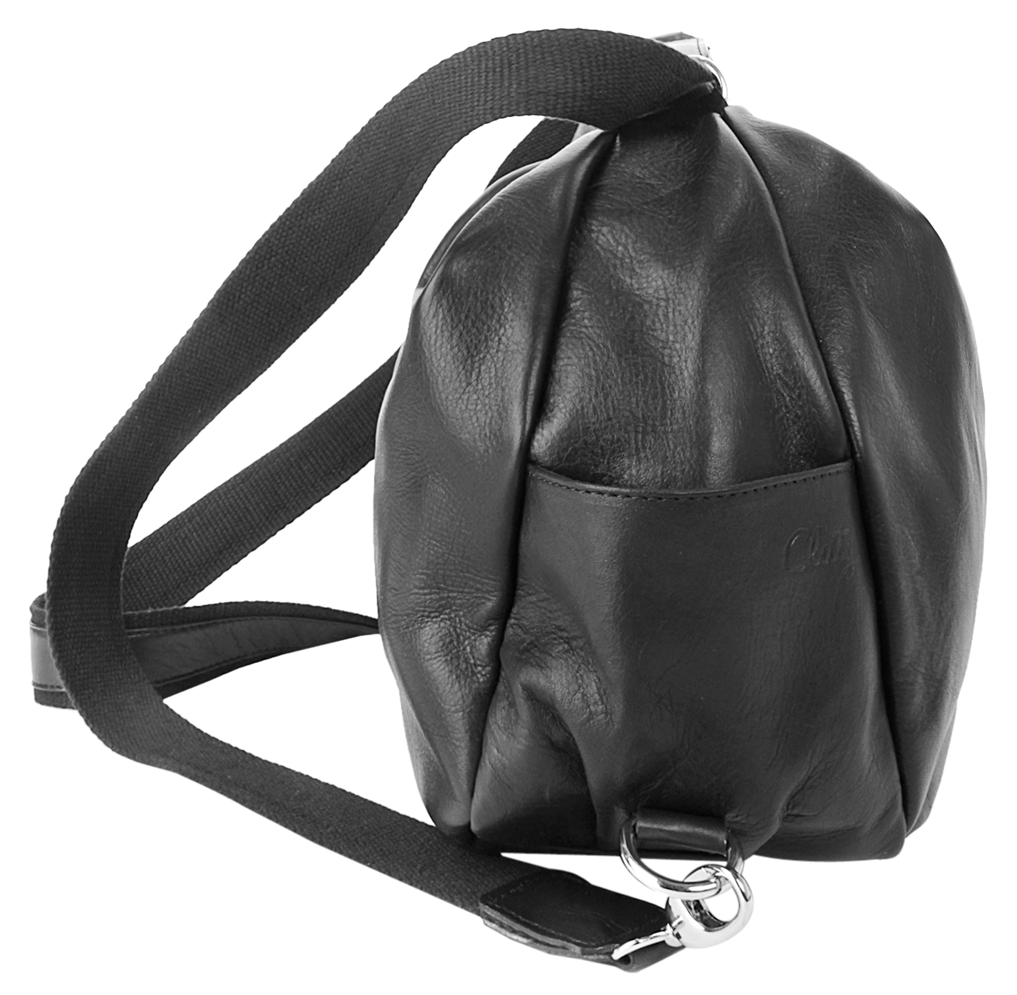 Cluty Laptoprucksack echt Leder, Made in Italy