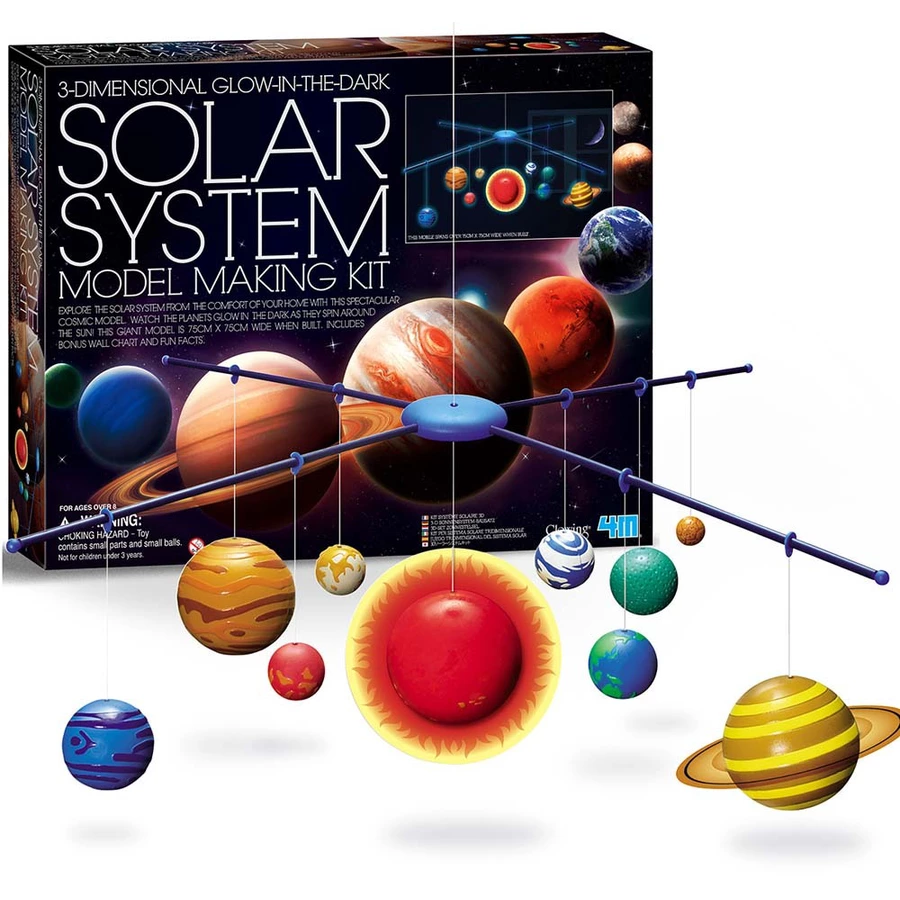4M Glowing - Model Making Kit - 3D Leuchtendes Sonnensystem Mehrfarbig