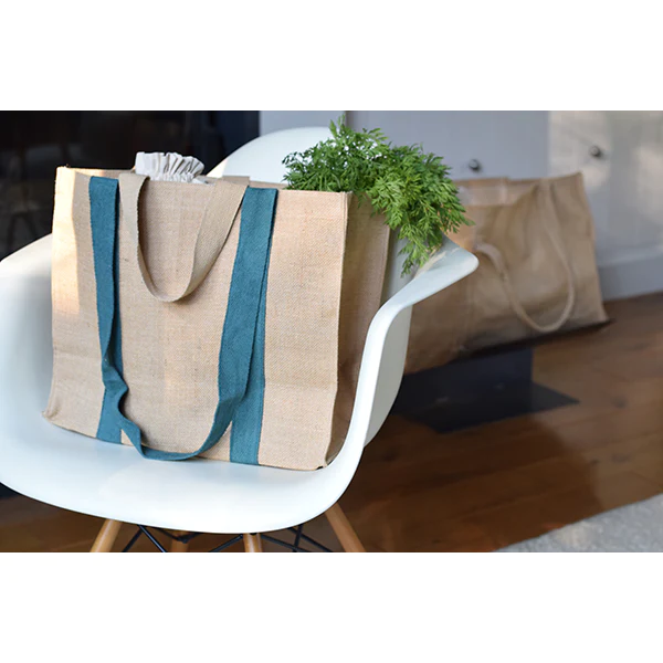 Sac cabas XL Naturel Bleu marine Pebbly