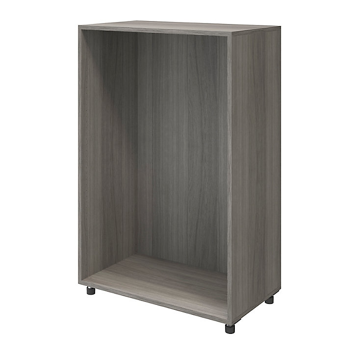 Commode sur pieds effet chêne grisé 6 tiroirs GoodHome Atomia H. 112,5 x L. 75 x P. 45 cm