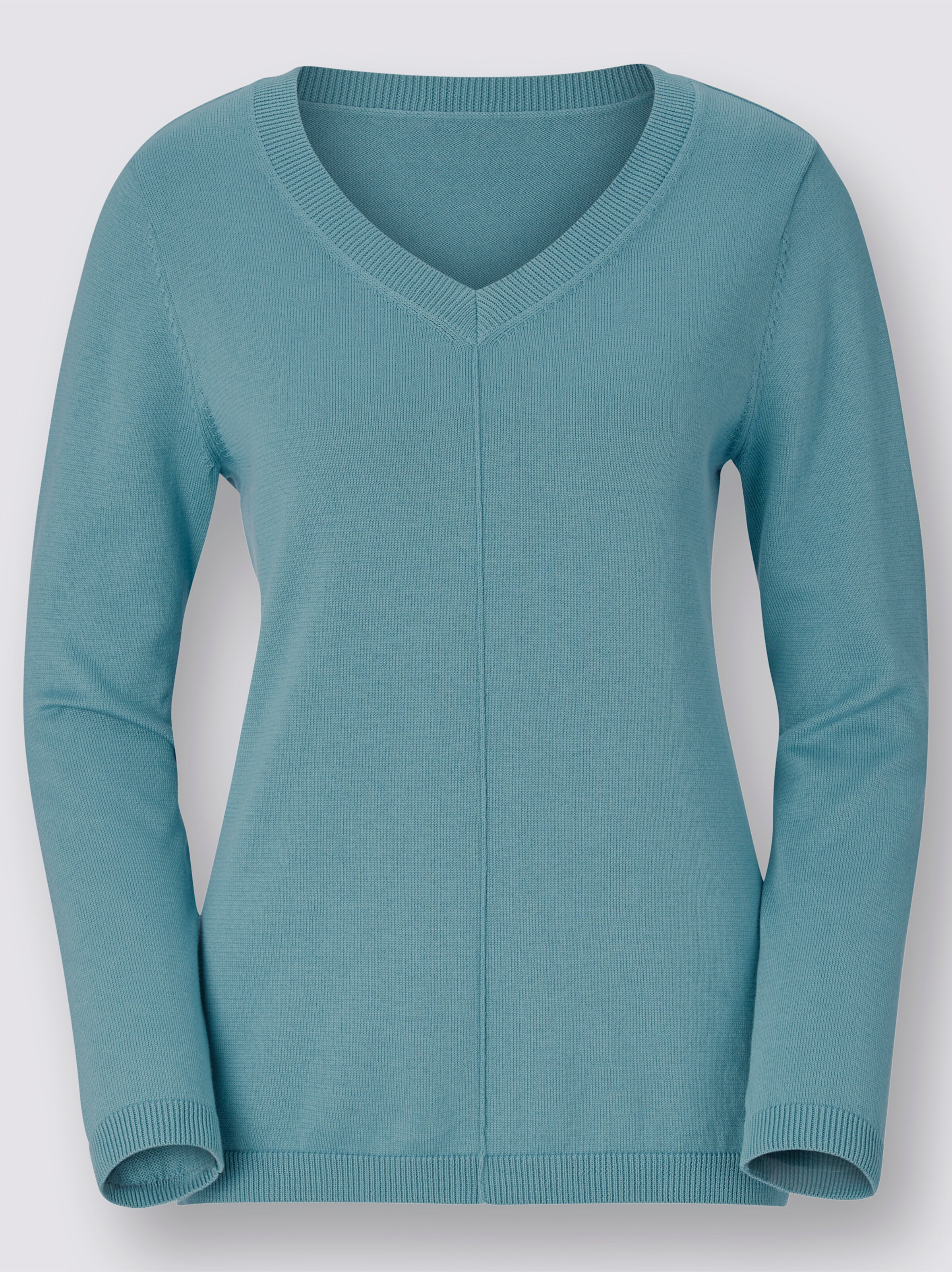 V-Ausschnitt-Pullover