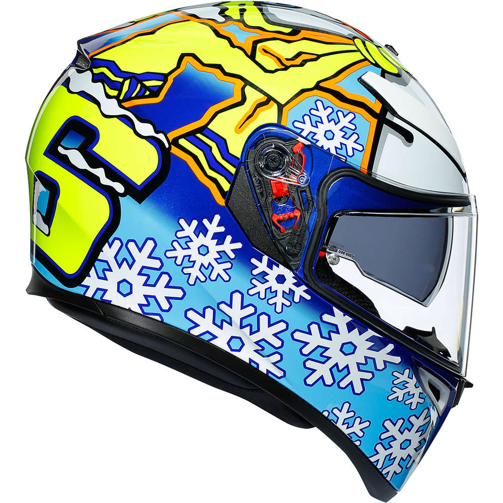 AGV - Casque K3 SV Rossi Winter Test 2016 Bleu / Blanc / Jaune