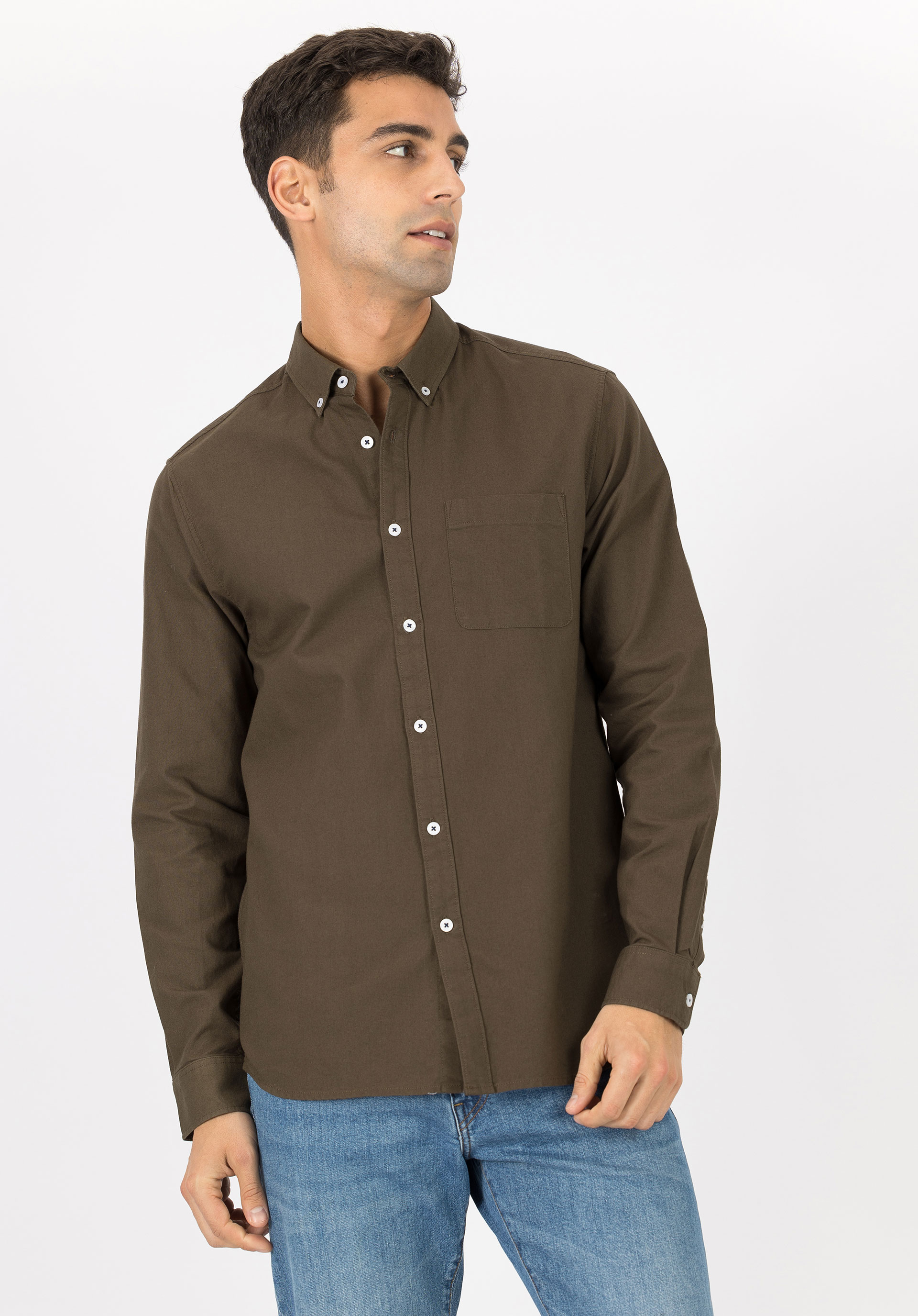 Camisa Regular Fit Oxford