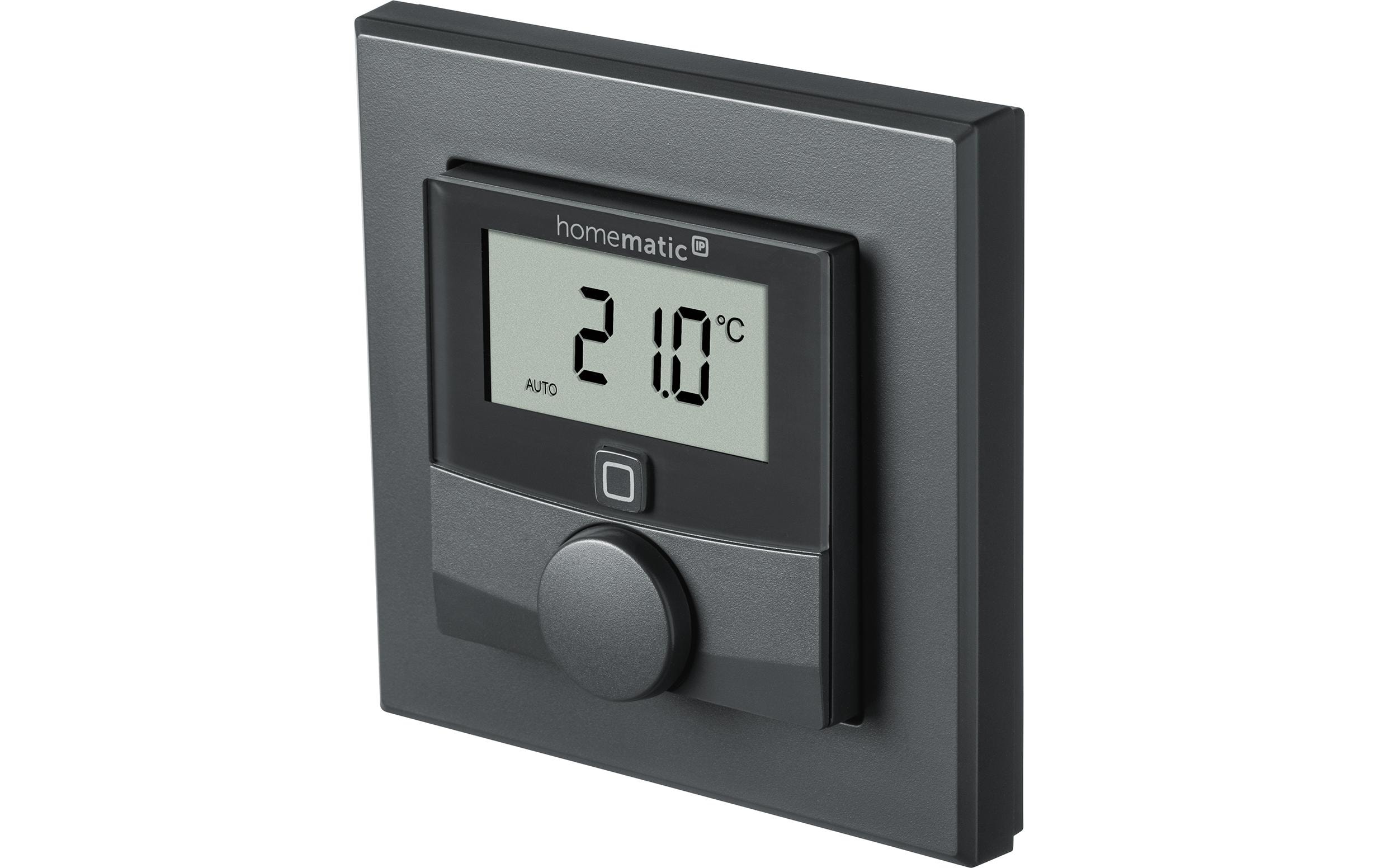 Funk-Thermostataktor AnthrazitWandthermostat mit Feuchtigkeitssensor HmIP-WTH-1, HmIP-WTH-A