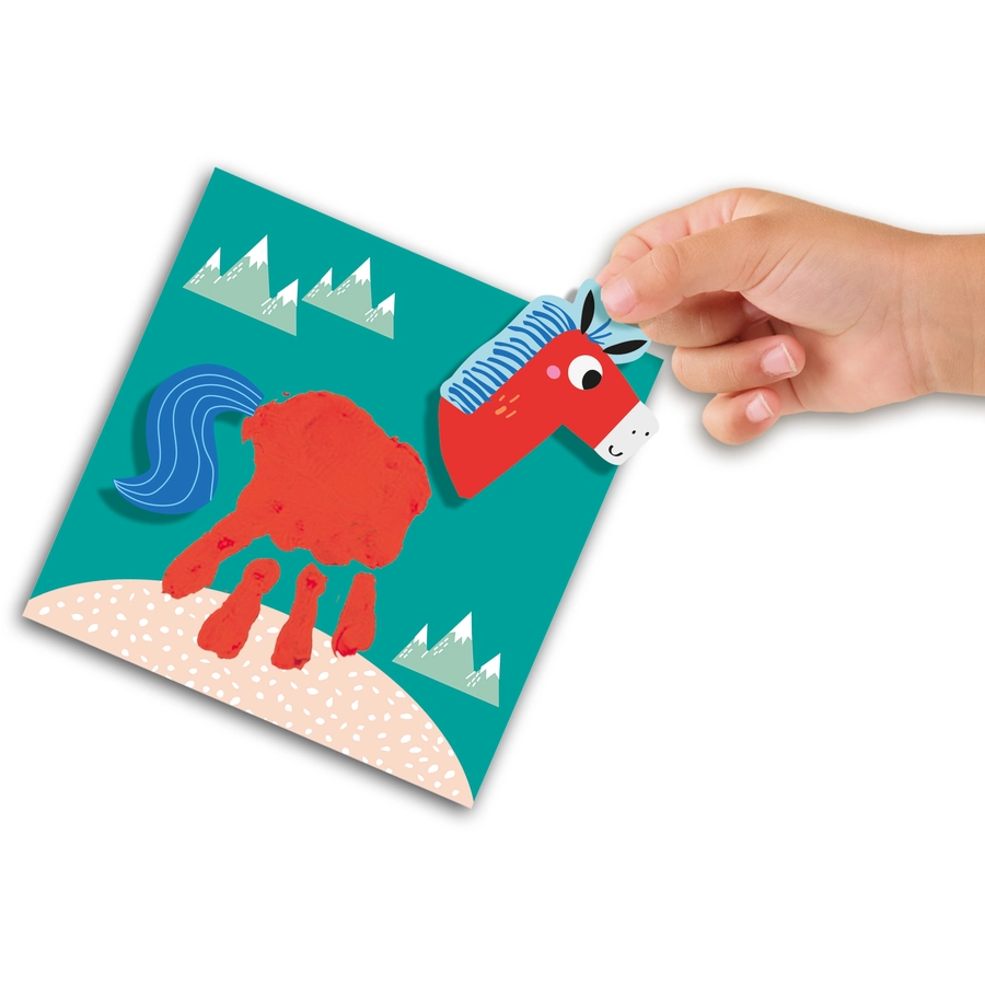 SES Creative® My first-Fingerfarbe Handabdruck Tiere