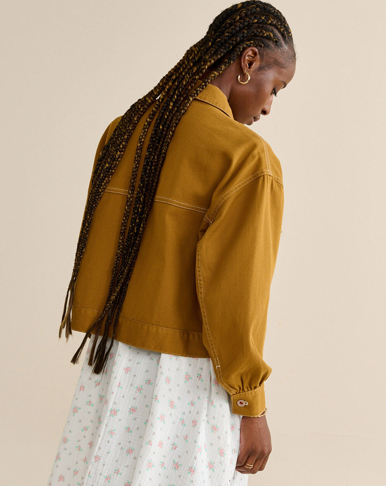 Bellerose Surchemise oversize Paulo tobacco