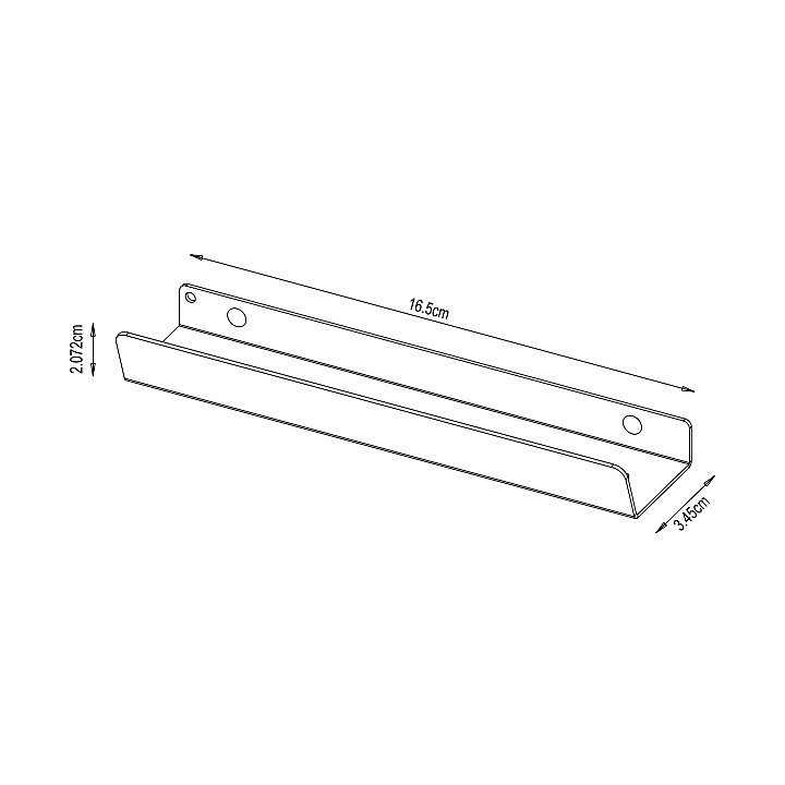 Lot de 2 poignées acier noir mat Edge Atomia L. 16,5 cm GoodHome