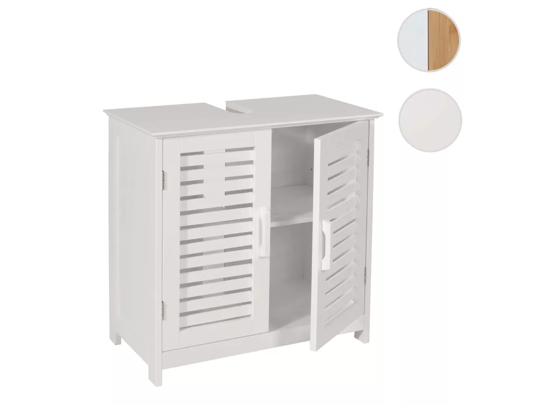 Meuble sous-lavabo MCW-B41, blanc
