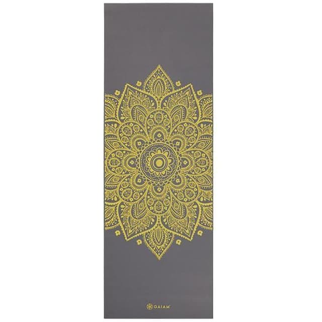 Gaiam Citron Sundial Yoga Mat 6mm Premium