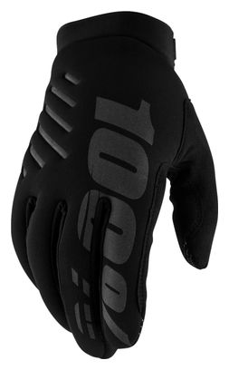 Gants Longs 100% Brisker Femme Noir