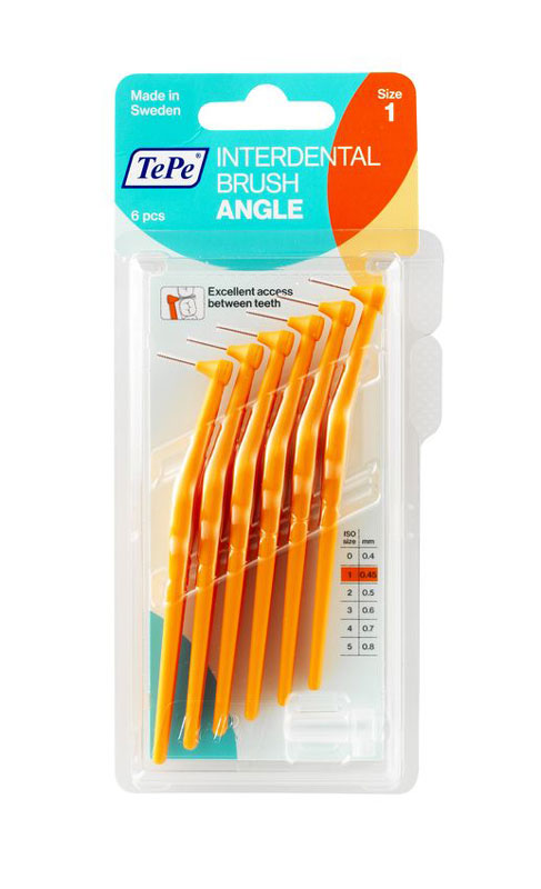 TEPE Angle Interdental-Brush 0.45mm orange 6 Stk