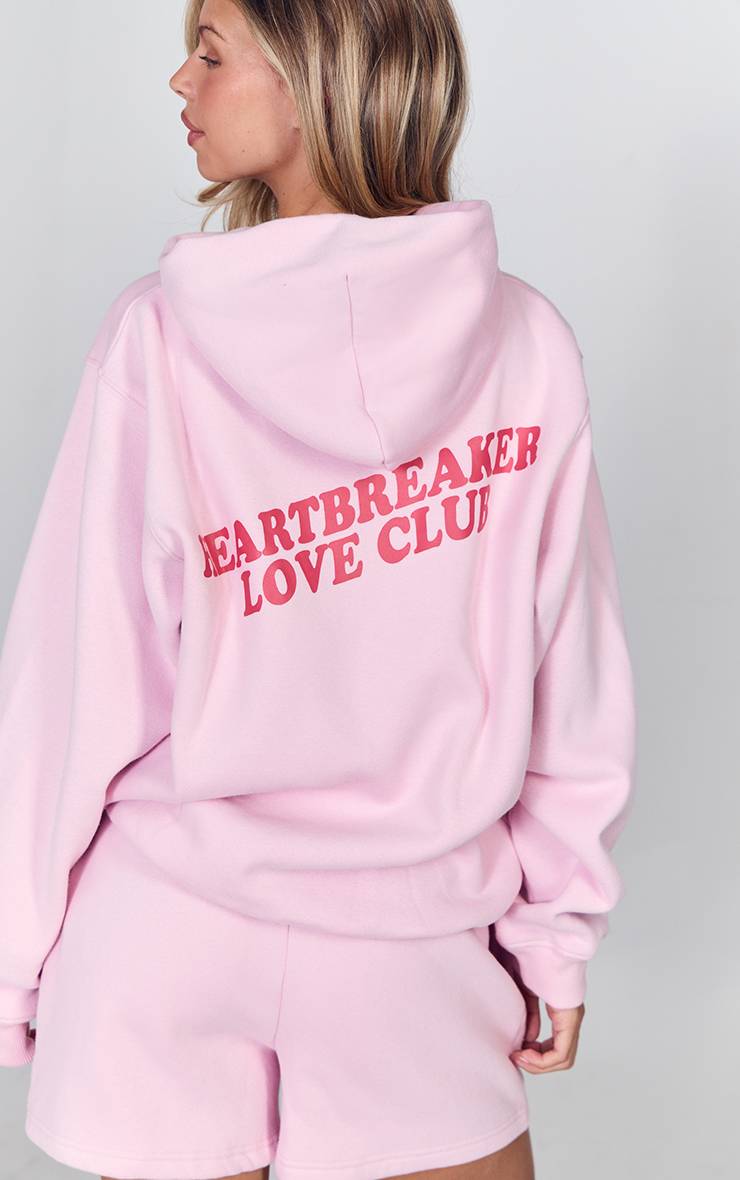Rose Sweat À Casynthétiqueche Oversize À Imprimé Love Club