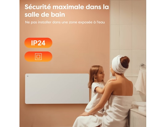 CIARRA - Radiateur inertie Radiateur connecté inertie sèche céramique 2000w cdhtd20a-w