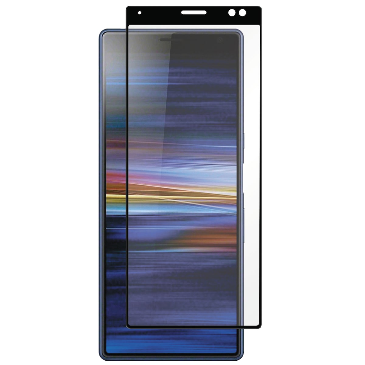 Panzer Full-Fit Sony Xperia 10 Plus skjermbeskytter (sort)