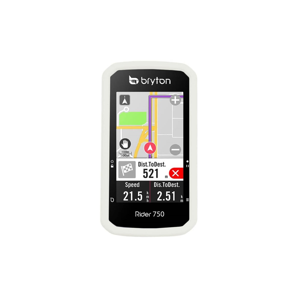 Silikon deksel Bryton Rider 750 T - Hvit