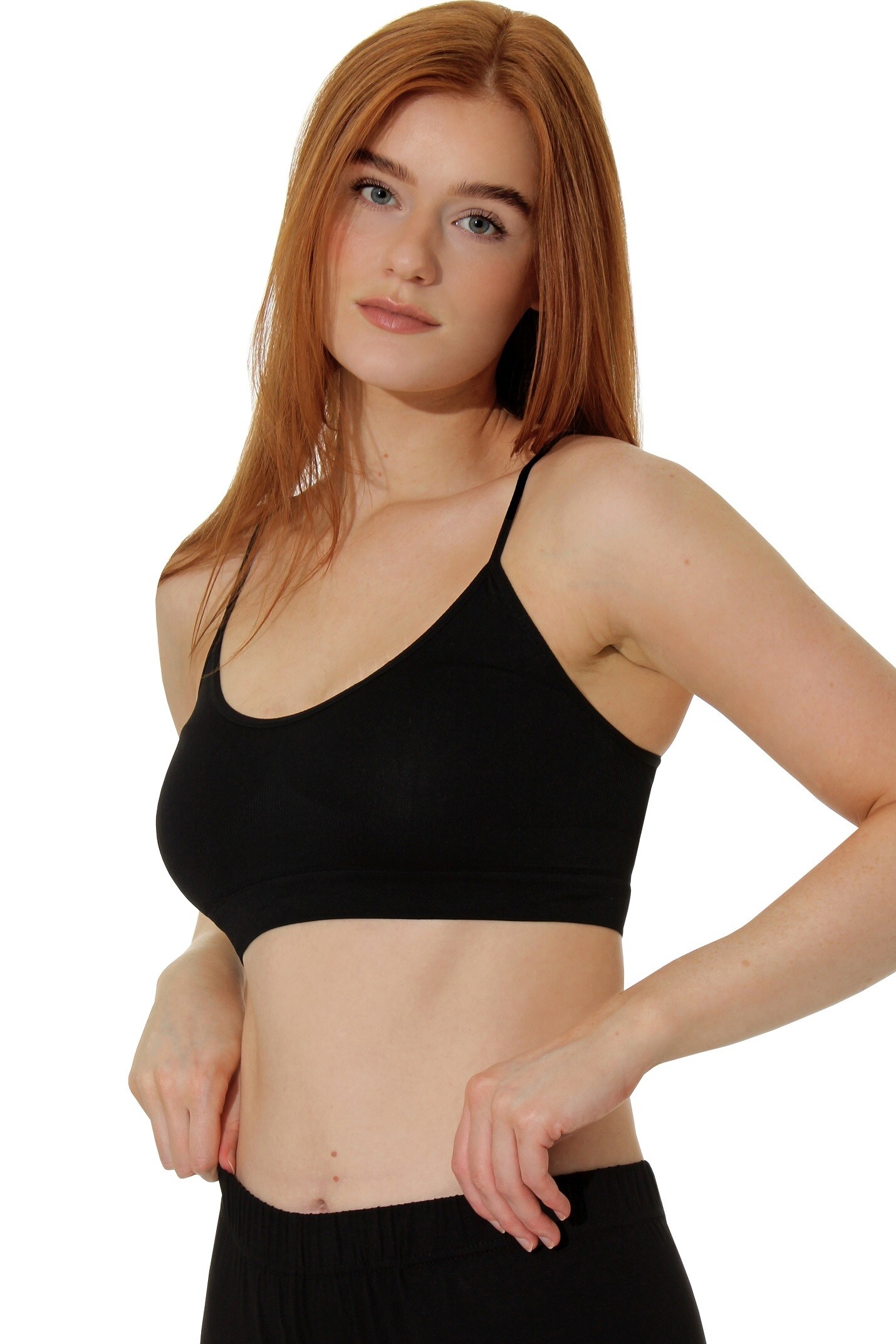 Yenita® Spaghetti Bustier 3er Set Seamless - Sport BH