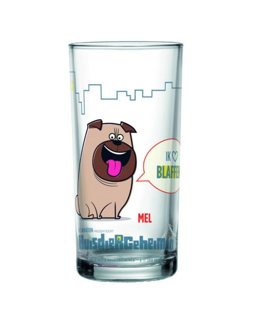 Secret Life Of Pets Glazen Mel En Norbert - Cadeau - 2 stuks