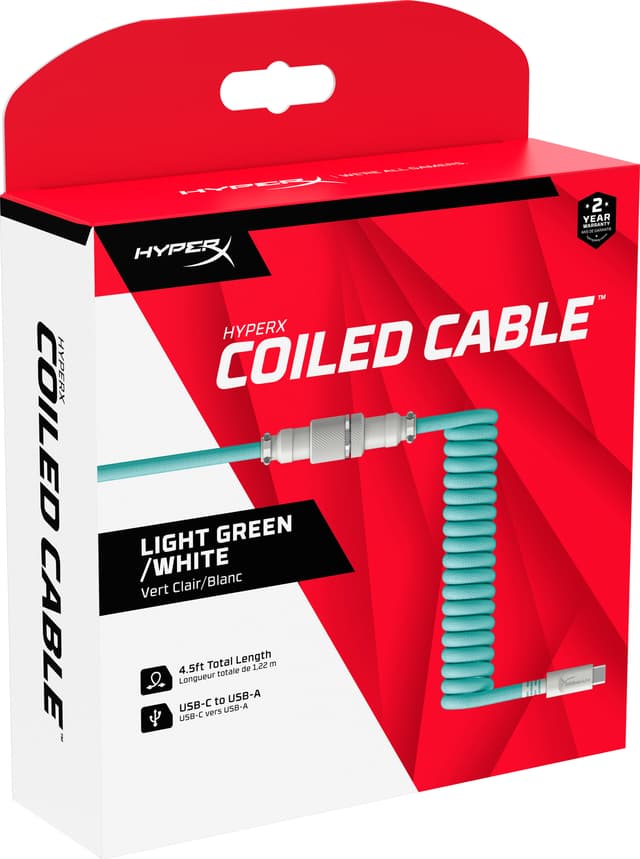 HyperX spiralkabel til tastatur (grøn)