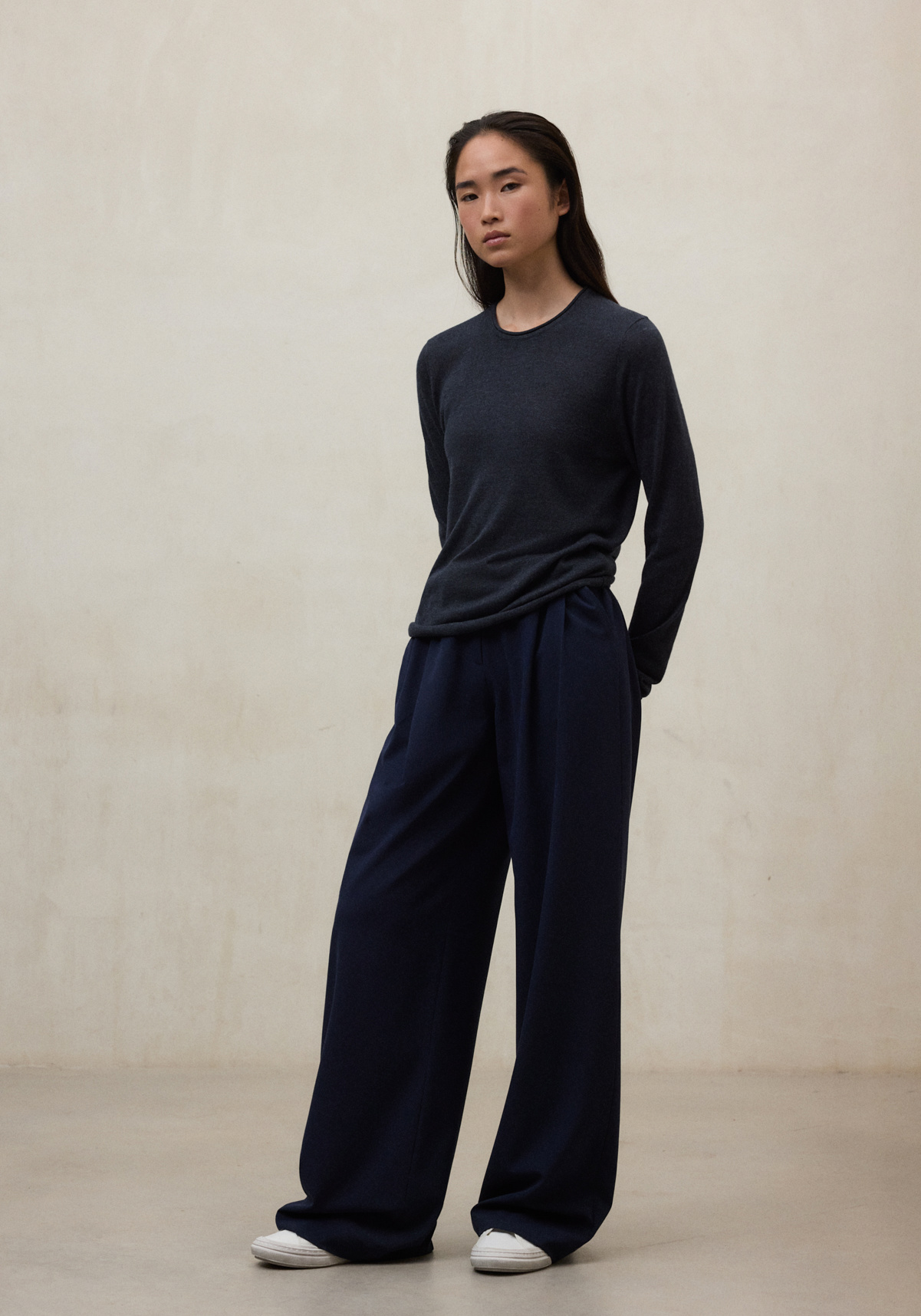 Ecoalf Wollpullover Milo Knit Dark Grey Melange