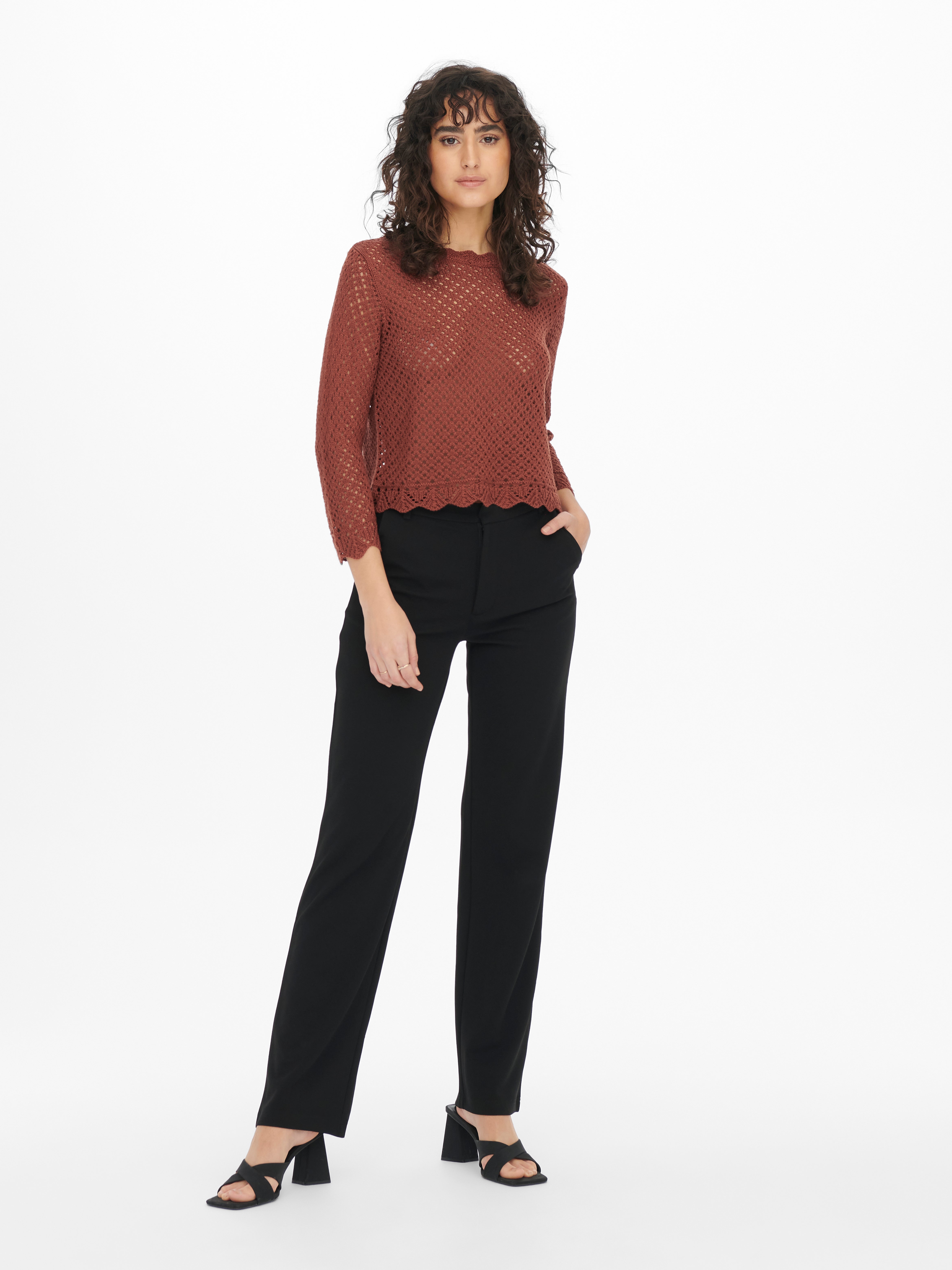 JDYSUN Strickpullover Smoked Paprika