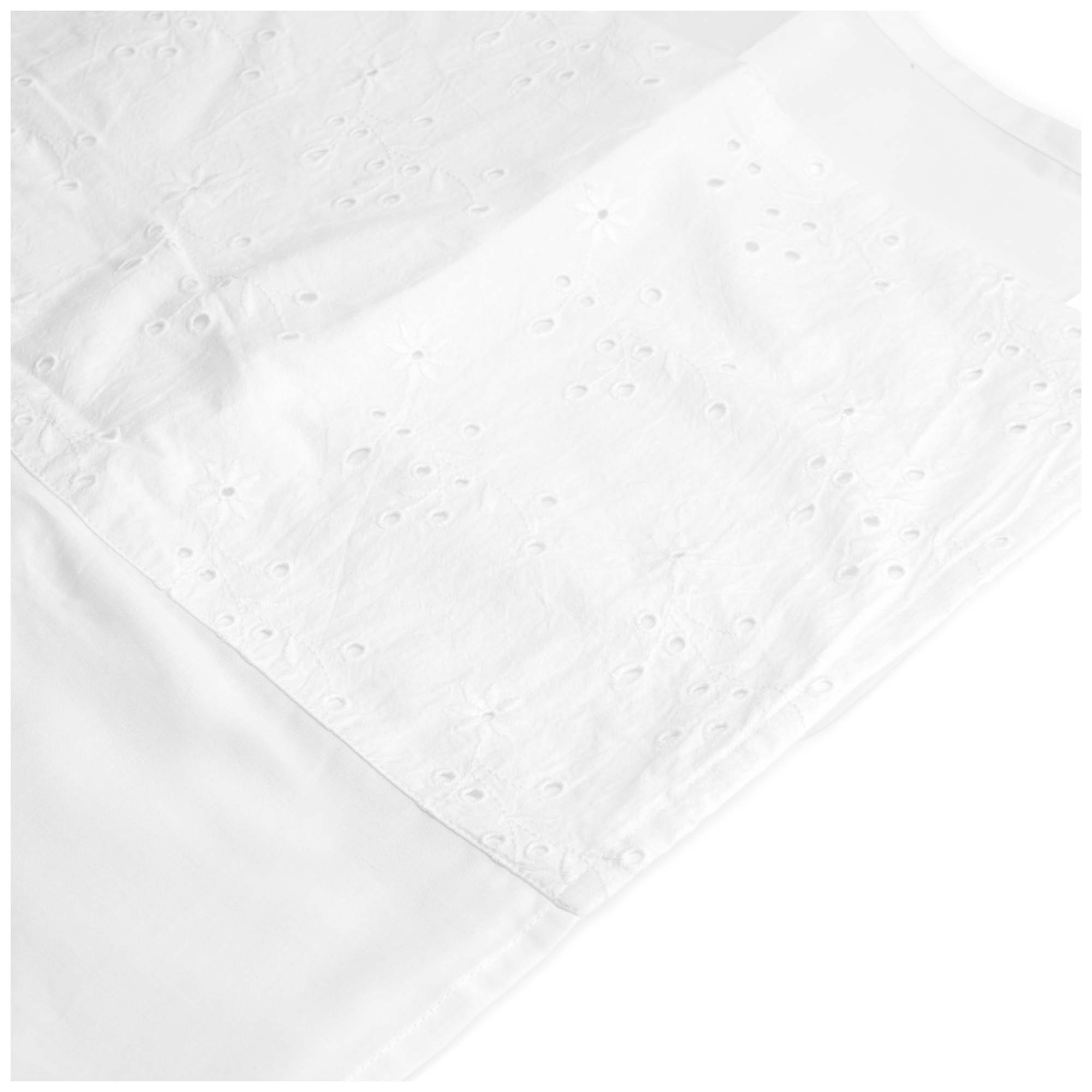 Prénatal ledikantlaken broderie wit