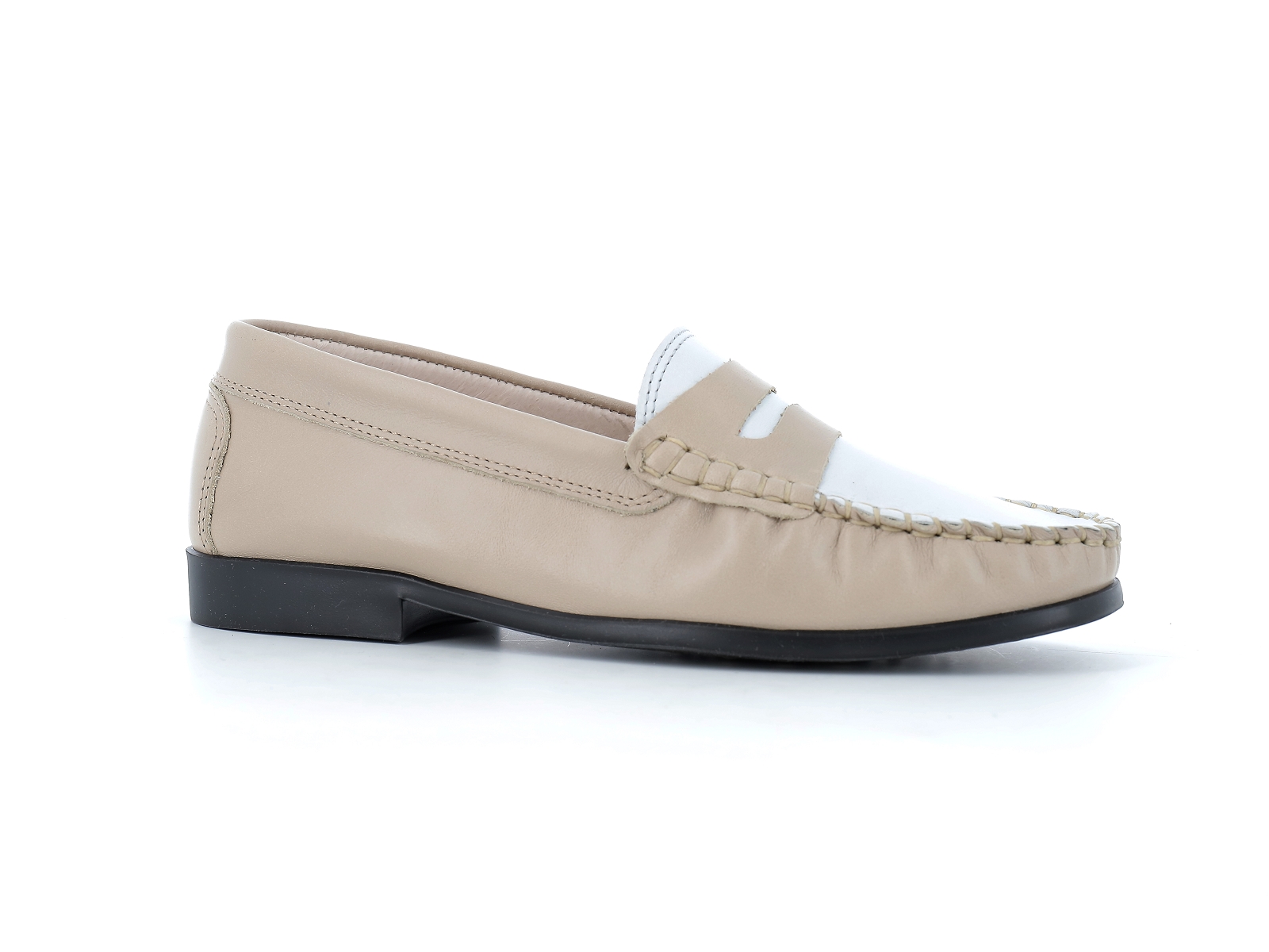 Ottilia-ASTRIA Cuir Blanc Beige
