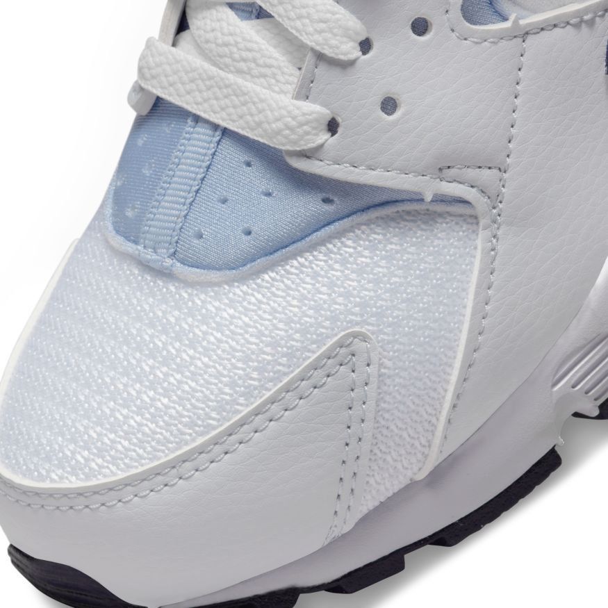 Nike Chaussures Air Huarache - Blanc/Bleu/Jaune Fluo Enfant
