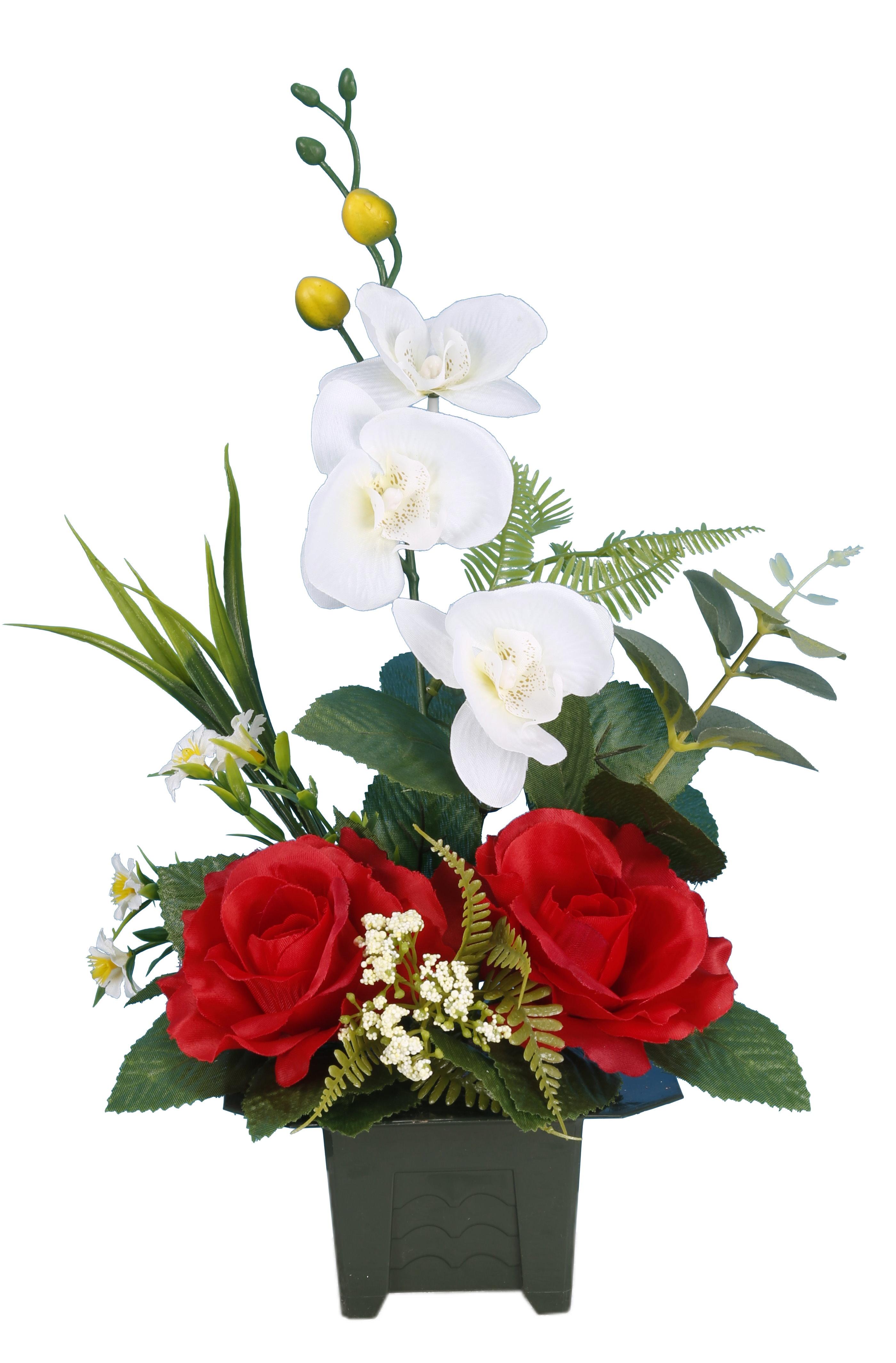 POT ROSES ORCHIDEES