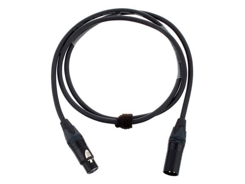 Cordial XLR-Kabel XLRm-XLRf 3 m, Schwarz Audiokabel, XLR-female auf XLR-male